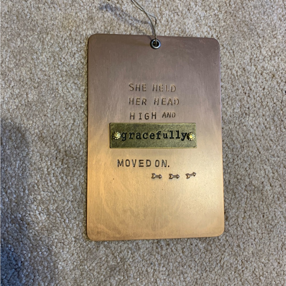 Demdaco Copper and Gold Inspirational Wall Plaque
